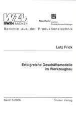 Erfolgreiche Geschäftsmodelle im Werkzeugbau