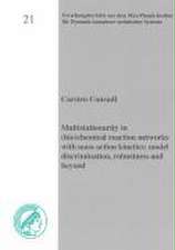 Multistationarity in (bio)chemical reaction networks with mass action kinetics: model discrimination, robustness and beyond