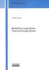 Modelling Large-Scale Thermal Energy Stores