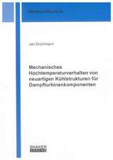 Mechanisches Hochtemperaturverhalten von neuartigen Kühlstrukturen für Dampfturbinenkomponenten