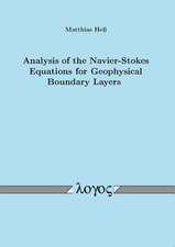 Analysis of the Navier-Stokes Equations for Geophysical Boundary Layers