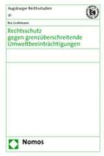 Rechtsschutz Gegen Grenzuberschreitende Umweltbeeintrachtigungen: Zur Aktualitat Der Integrationslehre Von Rudolf Smend