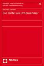 Die Partei ALS Unternehmer: Zu Den Wettbewerbschancen Nicht-Etablierter Politischer Parteien Im Rechtssystem Der Bundesrepublik Deutschland