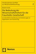 Die Bedeutung der Wissenschaftsfreiheit für die Fraunhofer-Gesellschaft