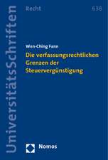 Die Verfassungsrechtlichen Grenzen Der Steuervergunstigung: Celebrating the 25th Anniversary of the McCloy Program at Harvard University