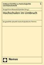 Hochschulen im Umbruch