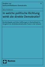 In welche politische Richtung wirkt die direkte Demokratie