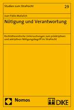 Notigung Und Verantwortung: Normtheoretische Untersuchungen Zum Praskriptiven Und Askriptiven Notigungsbegriff Im Strafrecht