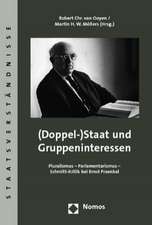 (Doppel-)Staat Und Gruppeninteressen: Pluralismus - Parlamentarismus - Schmitt-Kritik Bei Ernst Fraenkel