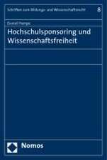 Hochschulsponsoring und Wissenschaftsfreiheit