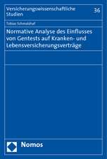 Normative Analyse des Einflusses von Gentests auf Kranken- und Lebensversicherungsverträge