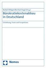 Burokratiekostenabbau in Deutschland: Entstehung, Praxis Und Perspektiven