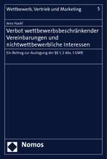 Verbot Wettbewerbsbeschrankender Vereinbarungen Und Nichtwettbewerbliche Interessen: Ein Beitrag Zur Auslegung Der 1, 2 ABS. 1 Gwb