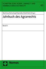 Jahrbuch Des Agrarrechts: Band X