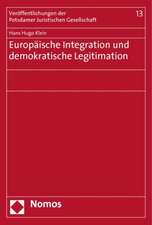 Europäische Integration und demokratische Legitimation