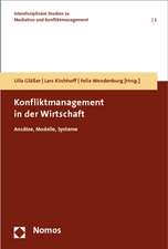 Konfliktmanagement in der Wirtschaft