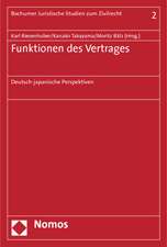 Funktionen des Vertrages