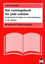 Das Lesetagebuch für jede Lektüre, 5.-10. Klasse