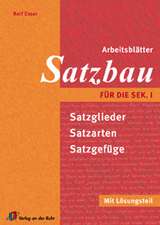 Arbeitsblätter Satzbau für die Sek I