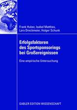 Erfolgsfaktoren des Sportsponsorings bei Großereignissen: Eine empirische Untersuchung