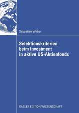 Selektionskriterien beim Investment in aktive US-Aktienfonds