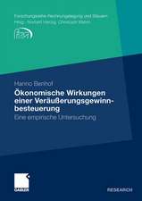 Ökonomische Wirkungen einer Veräußerungsgewinnbesteuerung