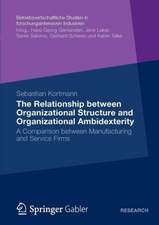 The Relationship between Organizational Structure and Organizational Ambidexterity