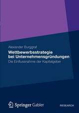 Wettbewerbsstrategie bei Unternehmensgründungen: Die Einflussnahme der Kapitalgeber