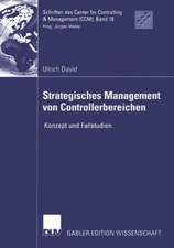 Strategisches Management von Controllerbereichen: Konzept und Fallstudien