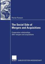 The Social Side of Mergers and Acquisitions: Cooperation relationships after mergers and acquisitions