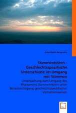 Stimmenhören - Geschlechtsspezifische Unterschiede im Umgang mit Stimmen