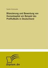 Bilanzierung Und Bewertung Von Humankapital Am Beispiel Des Profifussballs in Deutschland: An Encyclopedia