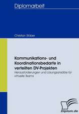 Kommunikations- Und Koordinationsbedarfe in Verteilten DV-Projekten