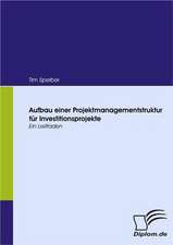 Aufbau Einer Projektmanagementstruktur Fur Investitionsprojekte: Eine Herausforderung Fur Die Wirtschaft