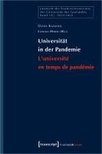 Universität in der Pandemie / L'Université en temps de pandémie