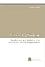 Sustainability Evaluation