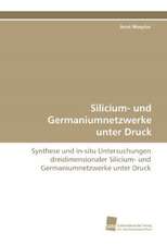 Silicium- und Germaniumnetzwerke unter Druck