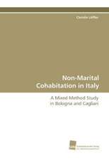 Non-Marital Cohabitation in Italy