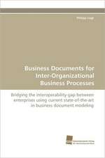 Business Documents for Inter-Organizational Business Processes