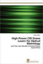 High-Power Cw Green Lasers for Optical Metrology: Communities in Private-Collective Innovation