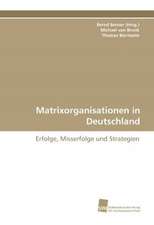 Matrixorganisationen in Deutschland