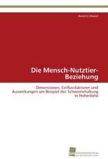 Die Mensch-Nutztier-Beziehung