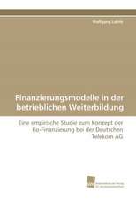 Finanzierungsmodelle in der betrieblichen Weiterbildung