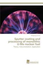 Sputter coating and processing of monolithic U-Mo nuclear fuel