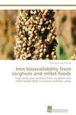 Iron bioavailability from sorghum and millet foods