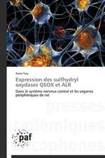 Expression des sulfhydryl oxydases QSOX et ALR