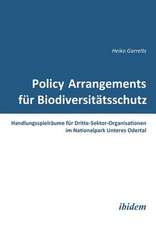 Garrelts, H: Policy Arrangements für Biodiversitätsschutz. H