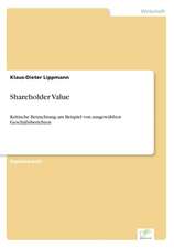 Shareholder Value