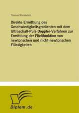 Direkte Ermittlung des Geschwindigkeitsgradienten mit dem Ultraschall-Puls-Doppler-Verfahren zur Ermittlung der Fließfunktion von newtonschen und nicht-newtonschen Flüssigkeiten