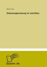 Solarenergienutzung im Leichtbau